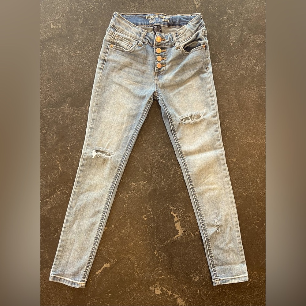 Hippie Girl - High Rise Skinny - Size 8